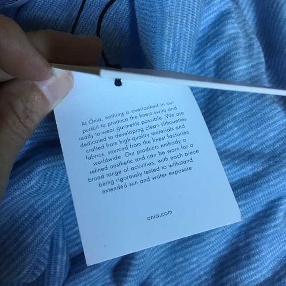 Onia Kevin Crewneck Sweater Sea Stripe Sky - Picture 9 of 12